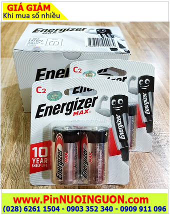 COMBO MUA 01HỘP 6vỉ Pin C 1.5v Alkaline Energizer E93-BP2 chính hãng _Giá chỉ 389.000đ/HỘP